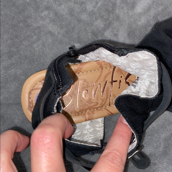 Blowfish Black and Tan Women's Sandals - Picture 3 of 3